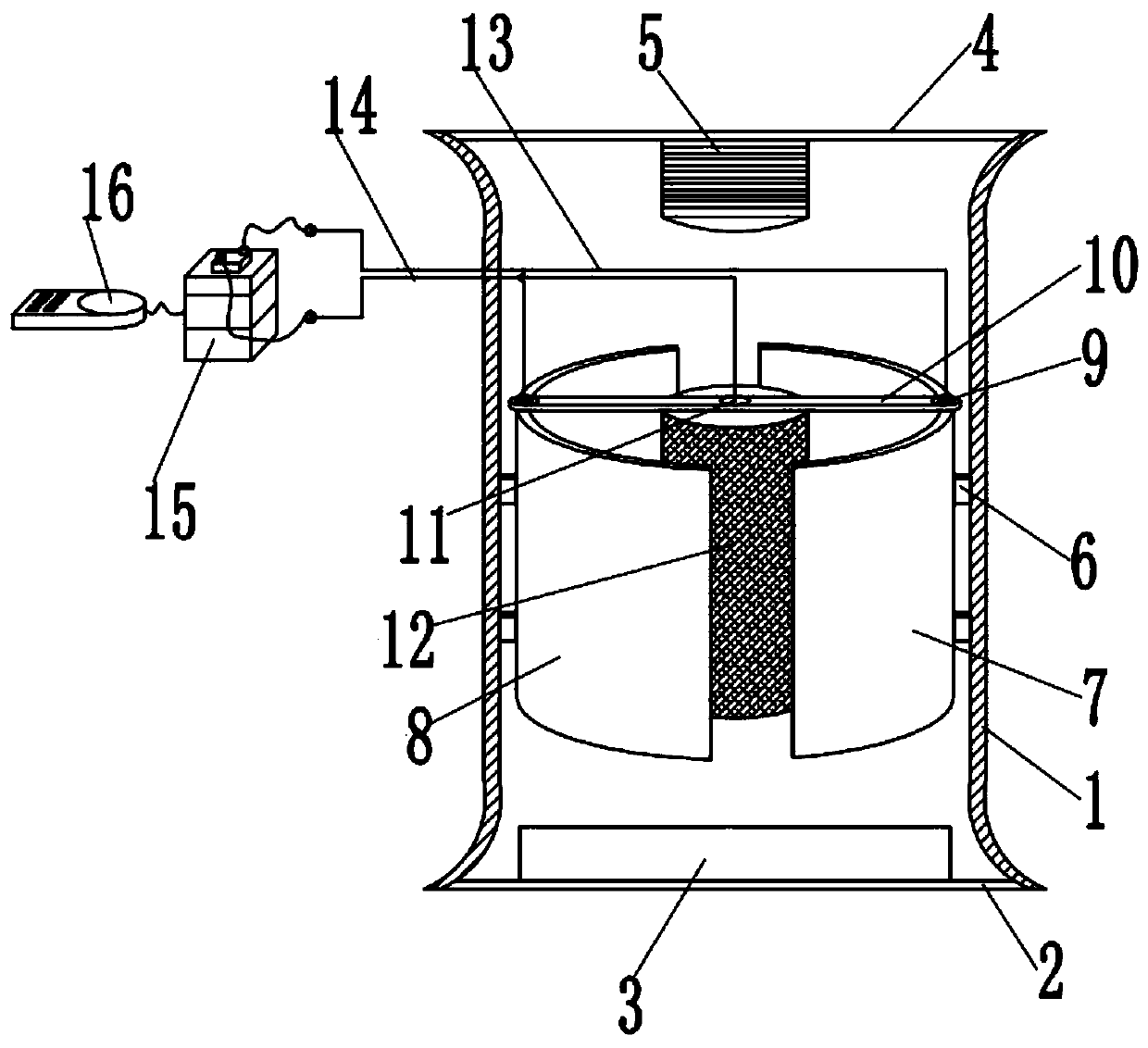 High-voltage static electricity absorption floating water collection device in natural ventilation cooling tower