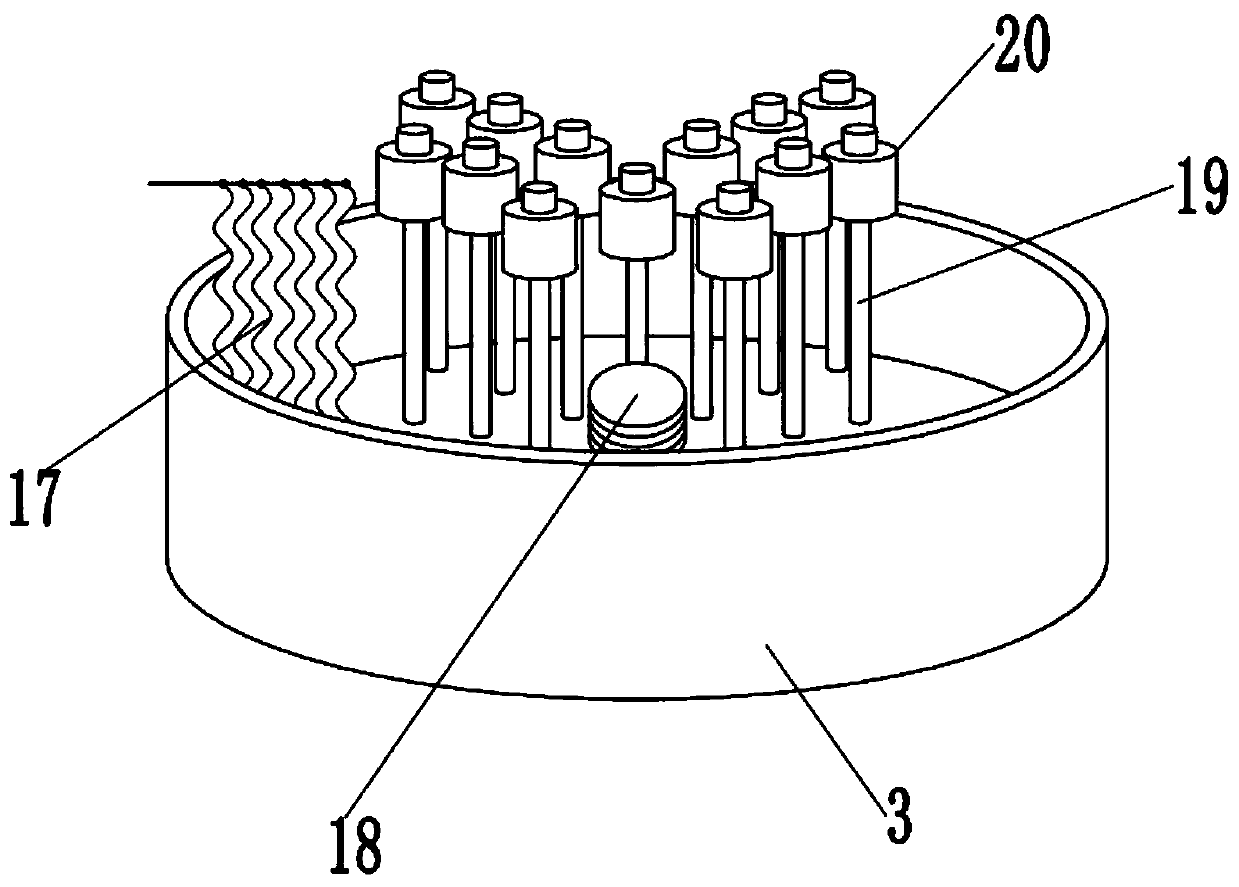 High-voltage static electricity absorption floating water collection device in natural ventilation cooling tower