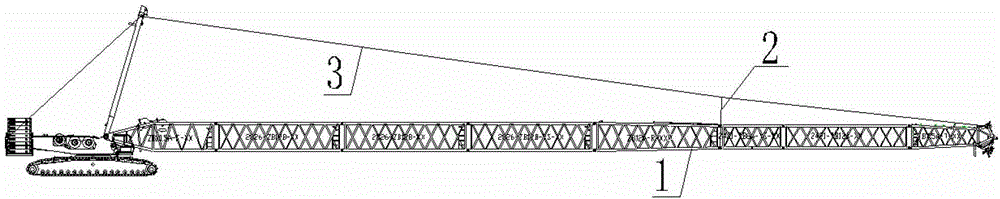 Auxiliary bracing connection device for carrying arm support