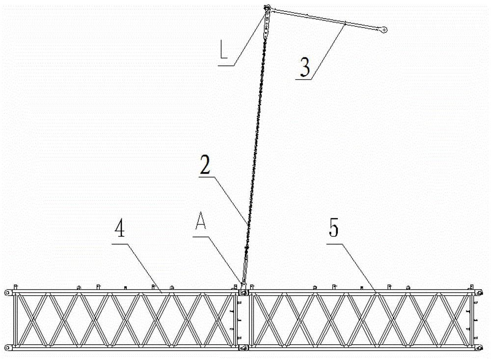 Auxiliary bracing connection device for carrying arm support