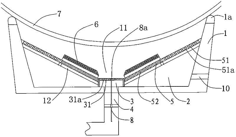 Energy-saving gas stove with thermal radiation net structure