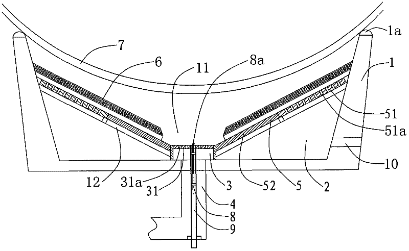 Energy-saving gas stove with thermal radiation net structure