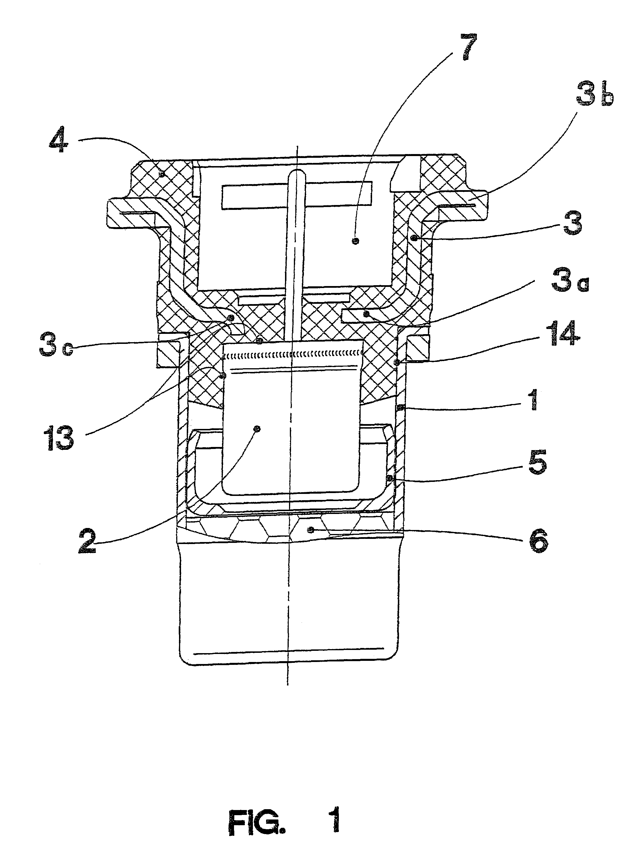 Pyrotechnic detonator with an igniter support of plastic with an integrated metal insert