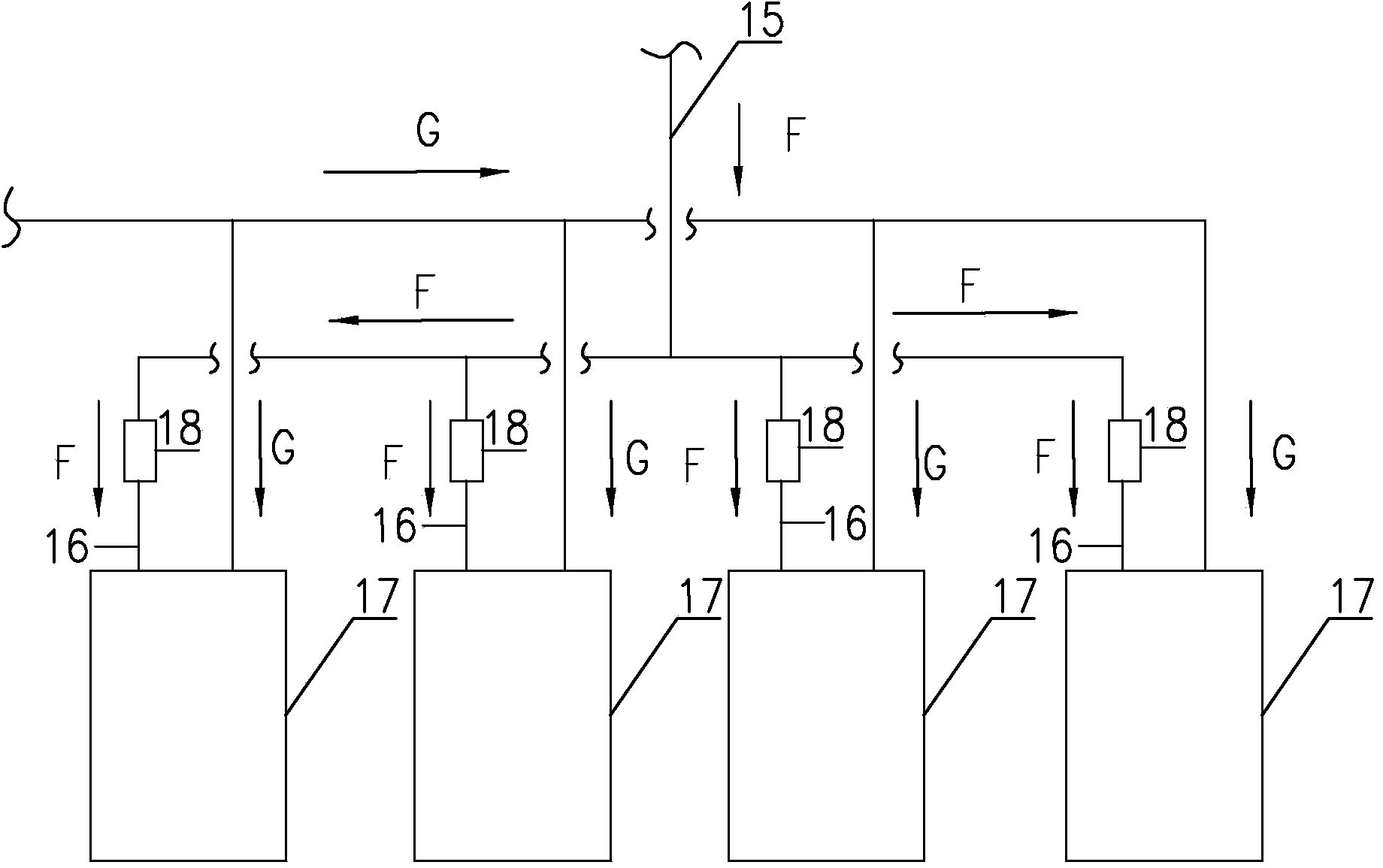 Quantitative control valve of fuel gas entering cylinder on gas engine