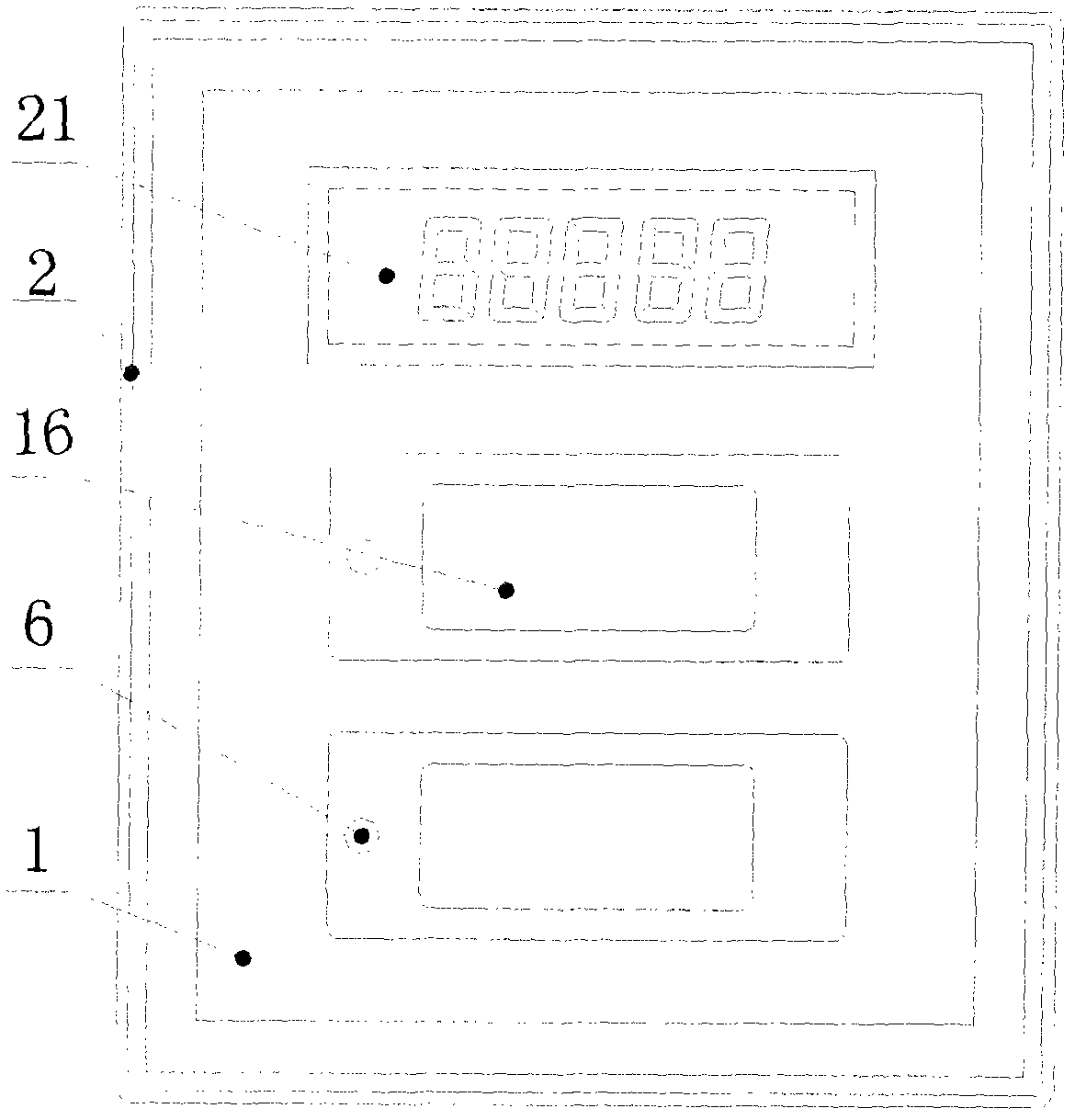 Method for manufacturing novel wall surface remote-control unit with crystal glass panel and product