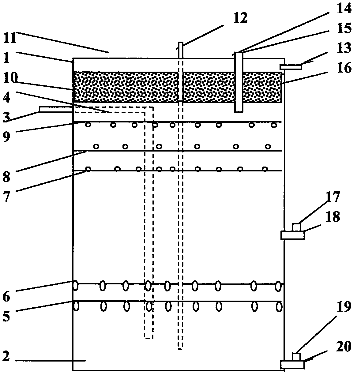 Exhaust gas leading purifier