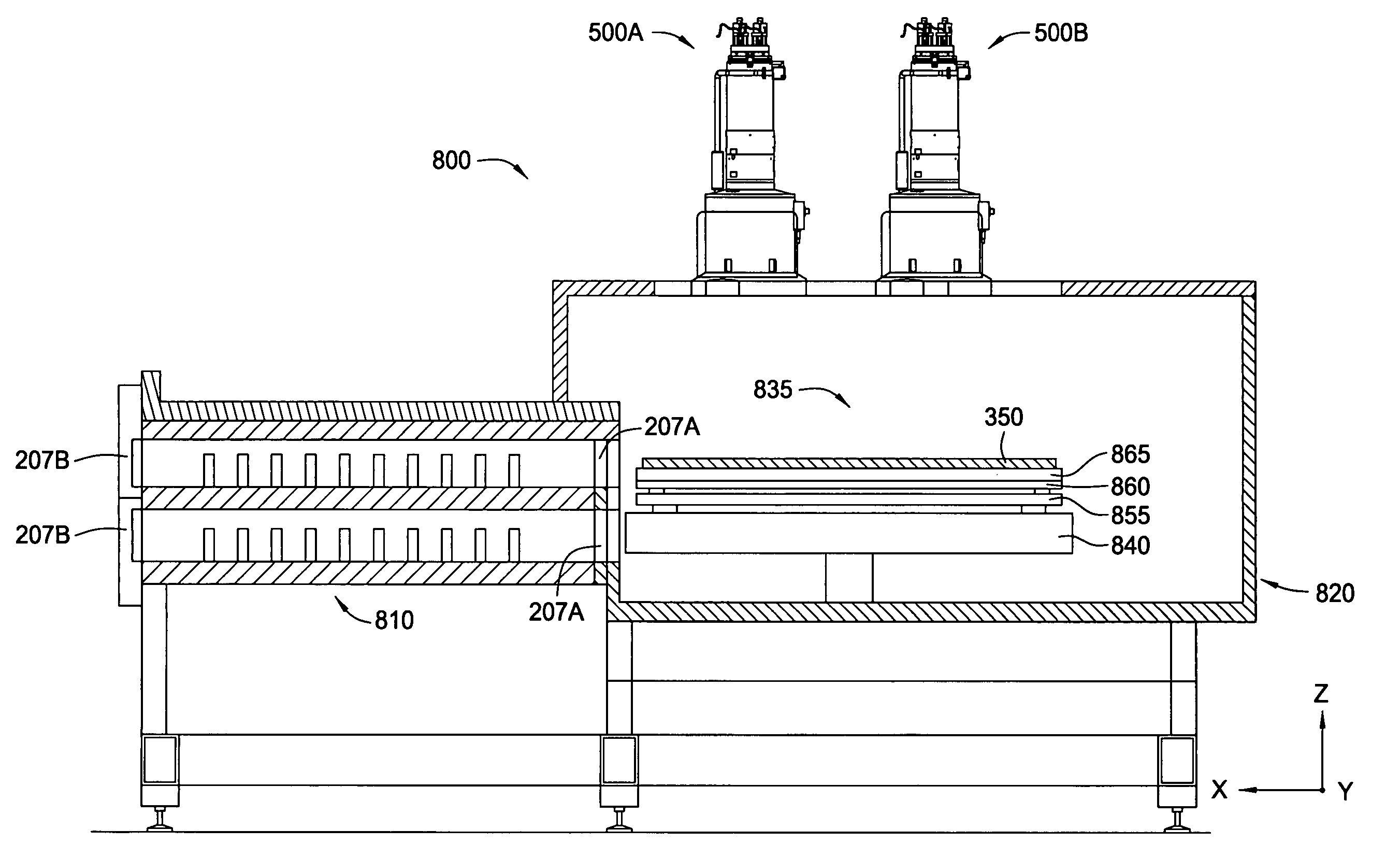 Large substrate test system