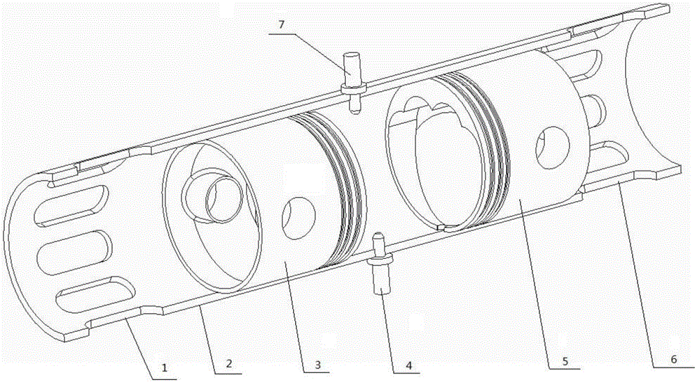 Swirl combustion system for opposed piston two-stroke diesel engines