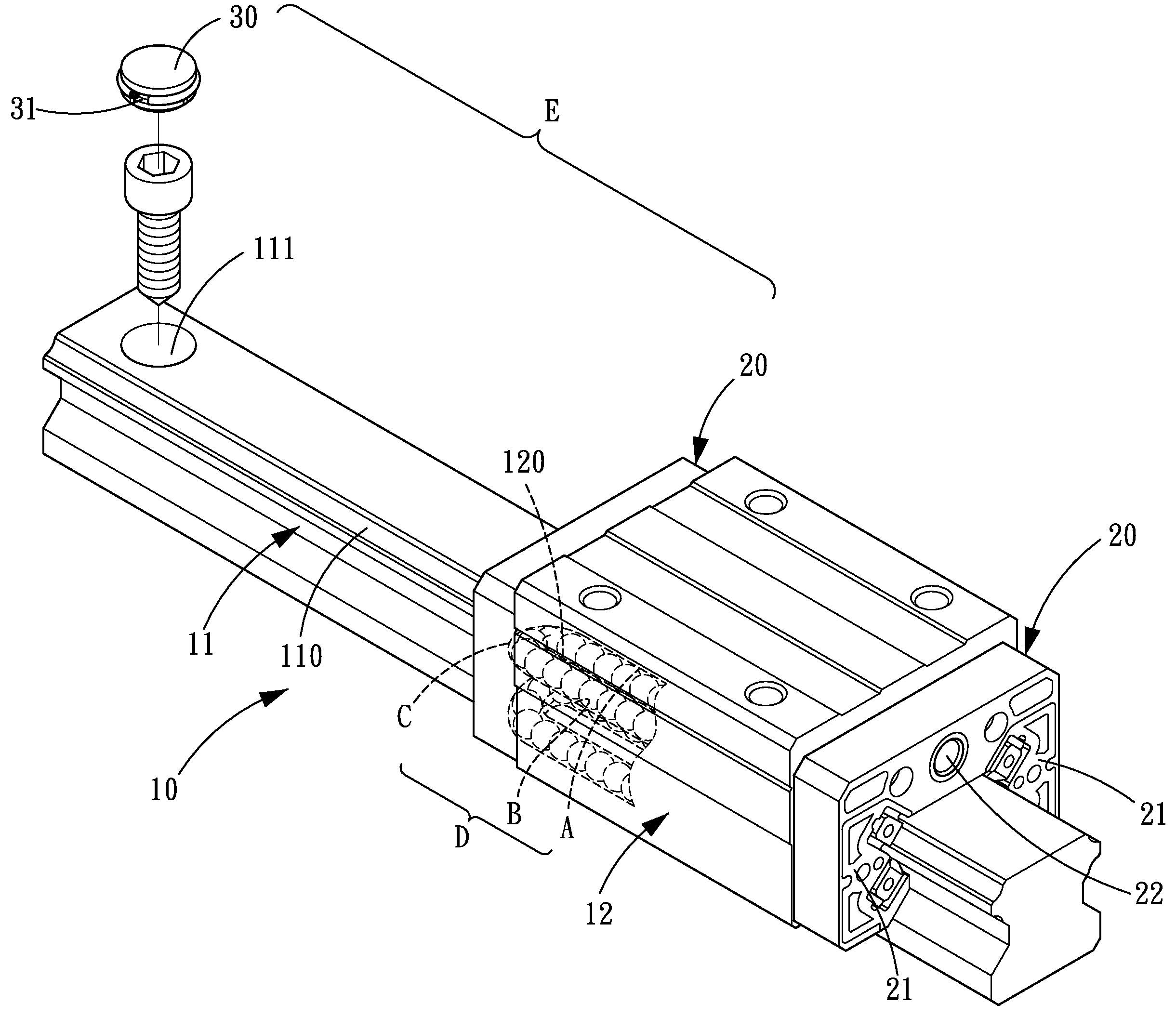 Component for Linear Guideway and Method for making the same