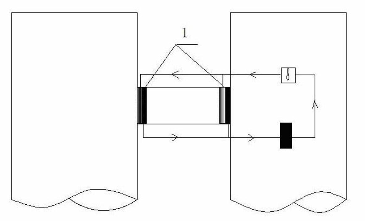 Recycling-type tunnel smoke prevention device