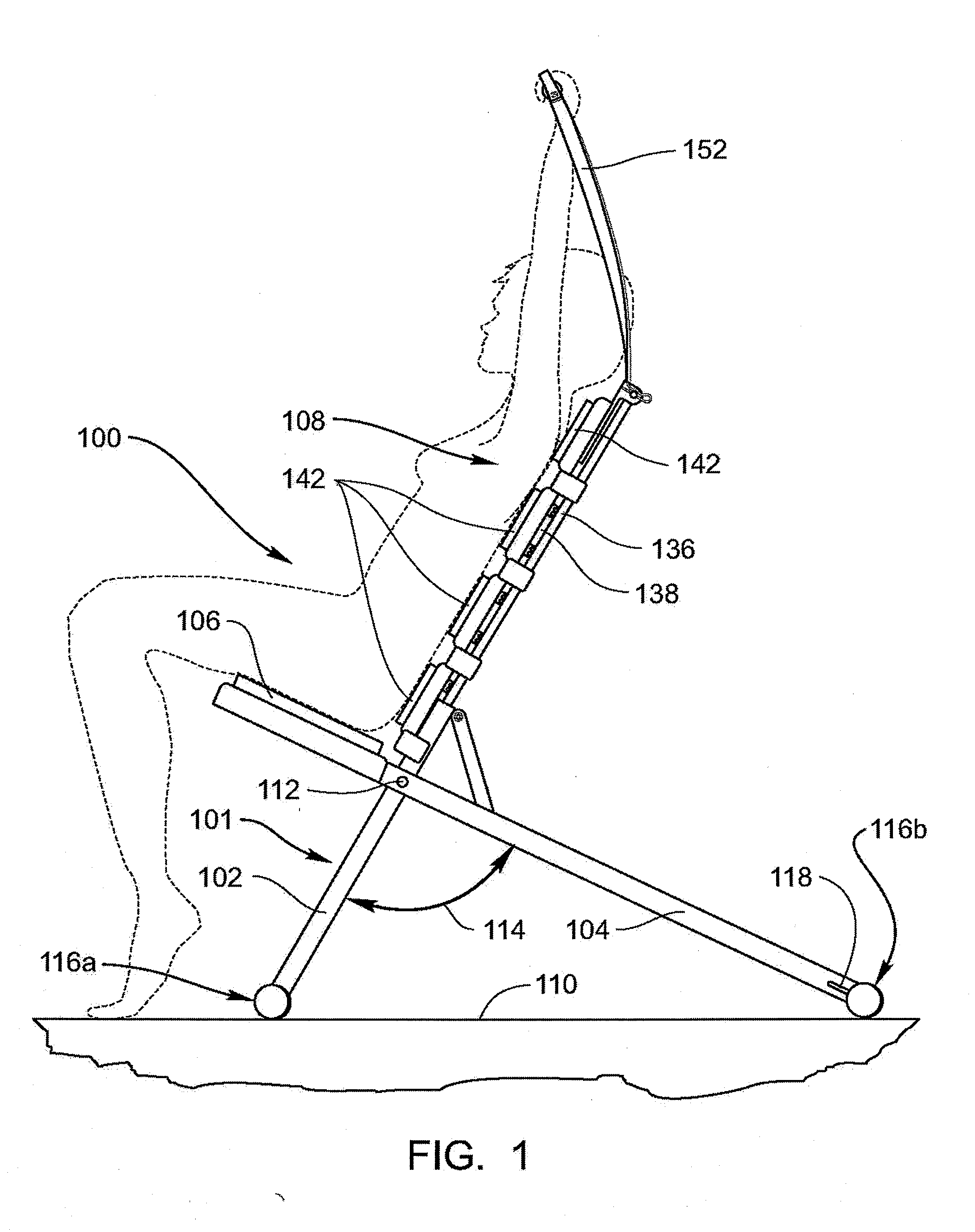 Foldable low-profile abdominal exercise machine