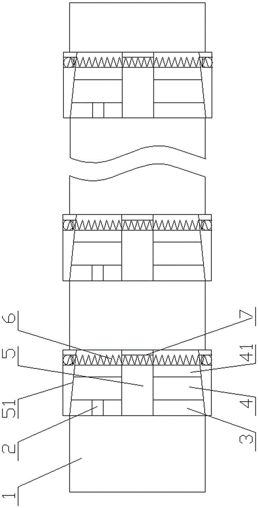 Pneumatic winding shaft