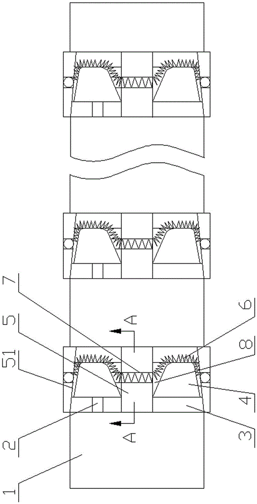 Pneumatic winding shaft