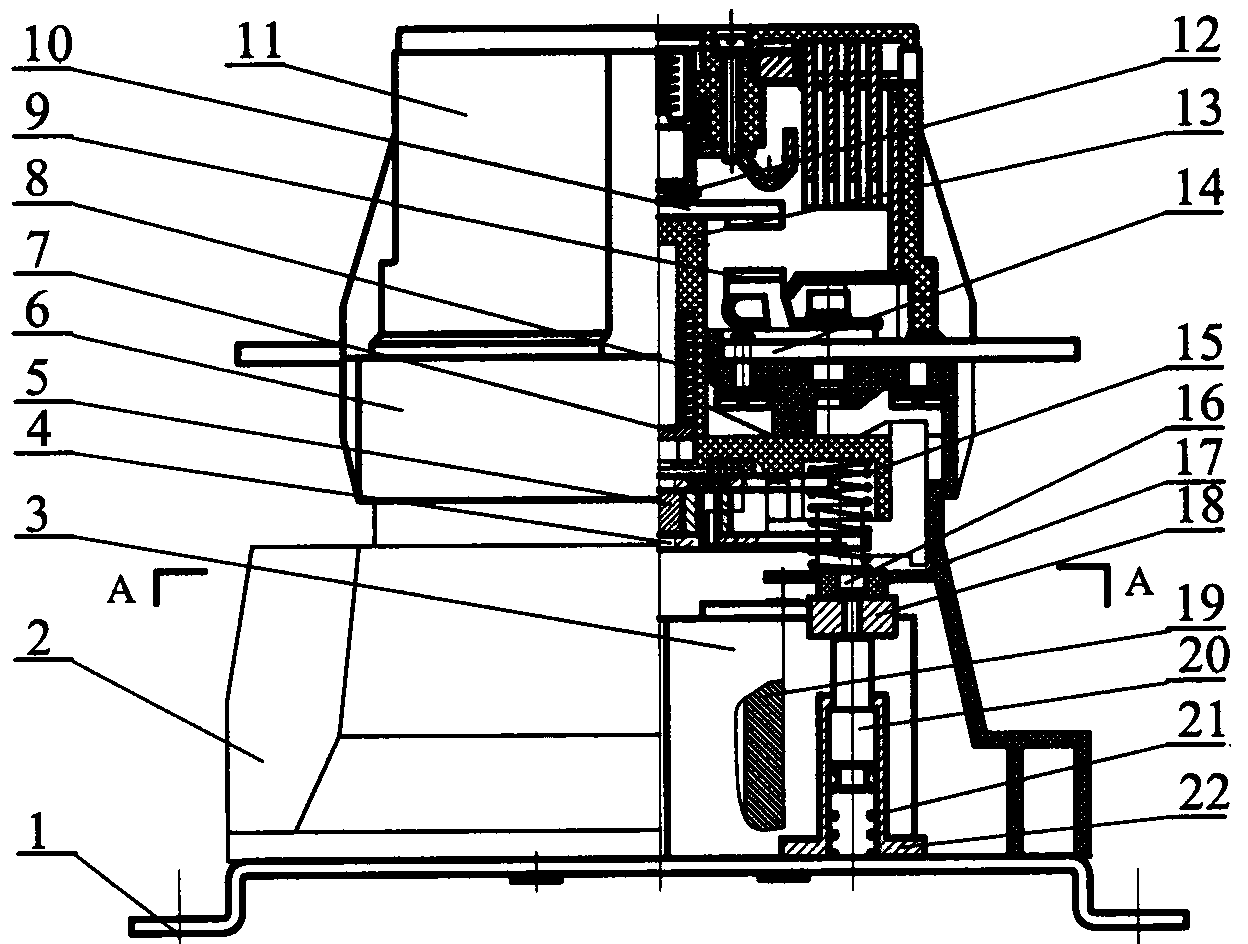 Multipole direct-current contactor