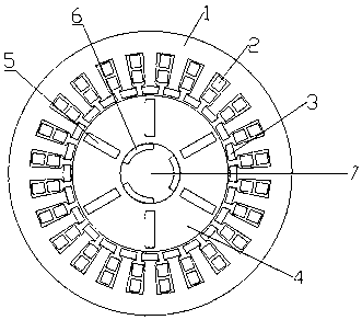 Novel permanent magnet synchronous motor structure