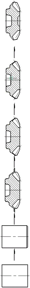 Molding process for straight bevel gear