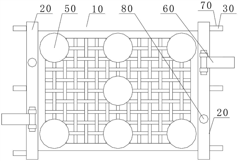 Bracket for construction of shotcrete anchor net support in broken area in high seismic zone