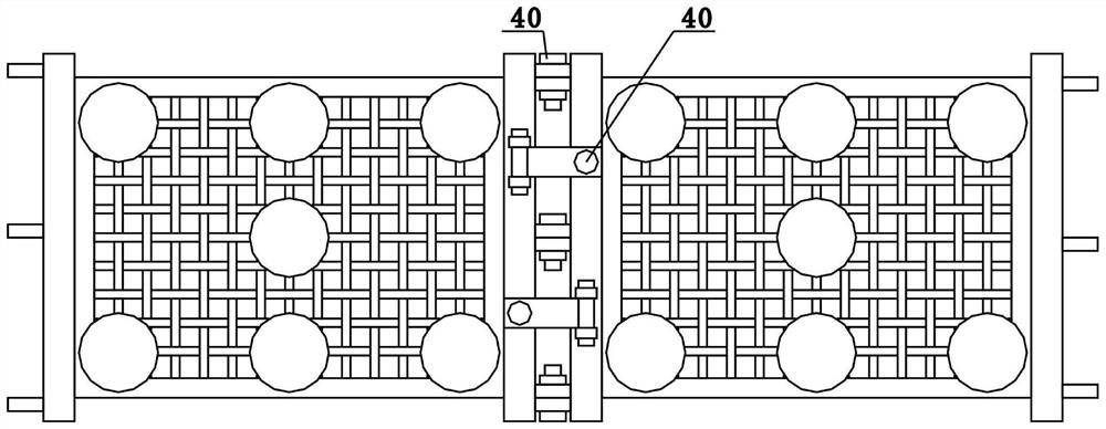 Bracket for construction of shotcrete anchor net support in broken area in high seismic zone