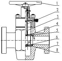 Pull and insertion design technology for high-pressure flat valve