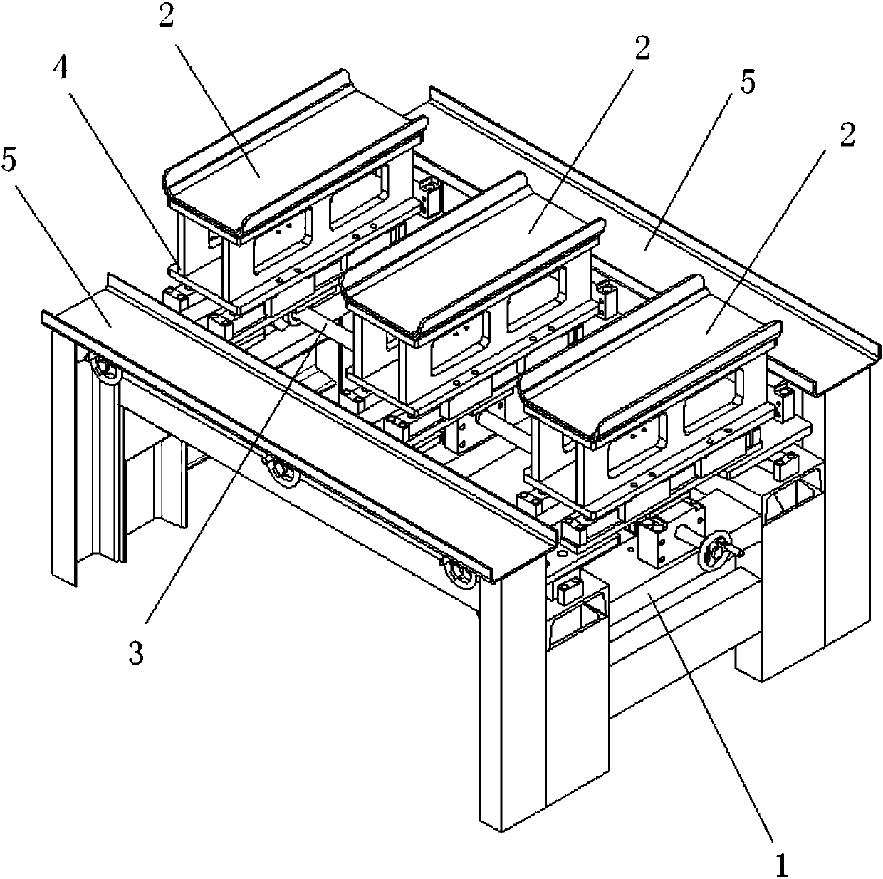 Transformer iron yoke sheet insertion platform