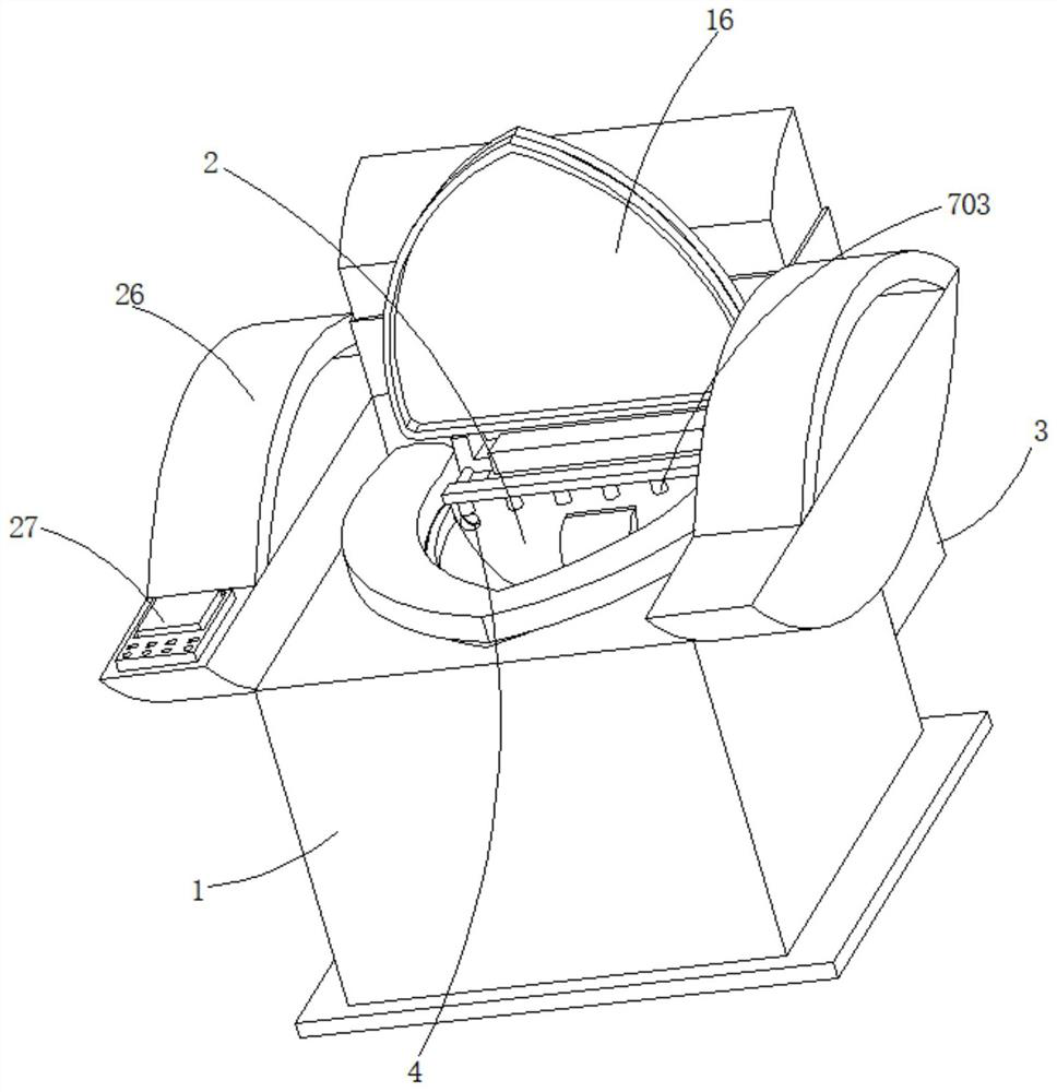 A gynecological sitz bath device