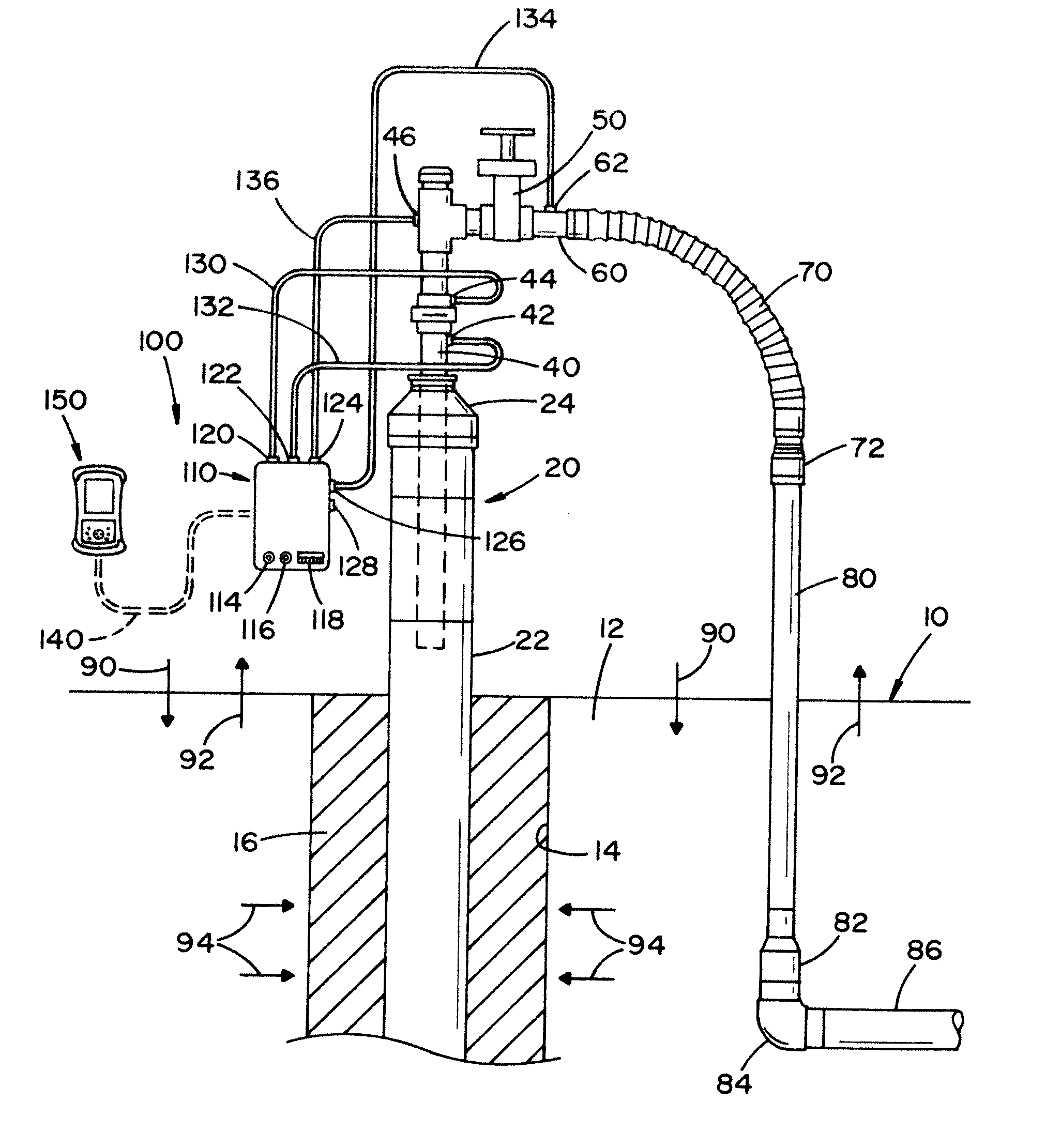 Portable gas monitor