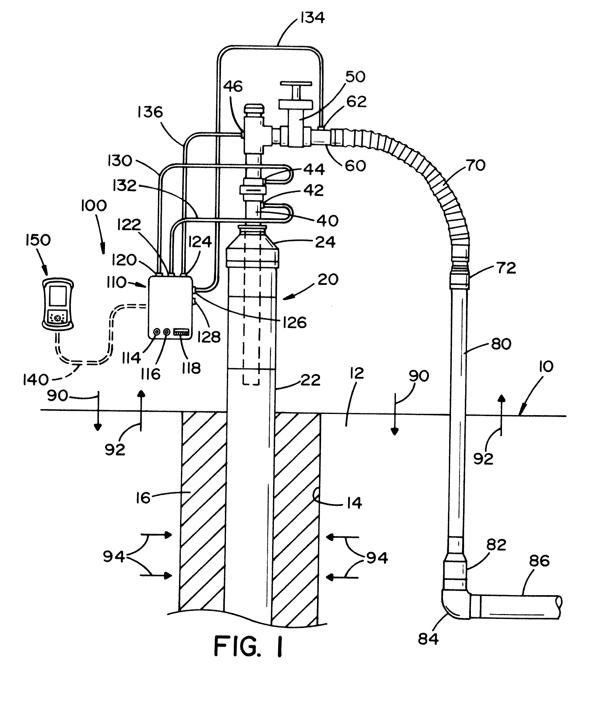 Portable gas monitor