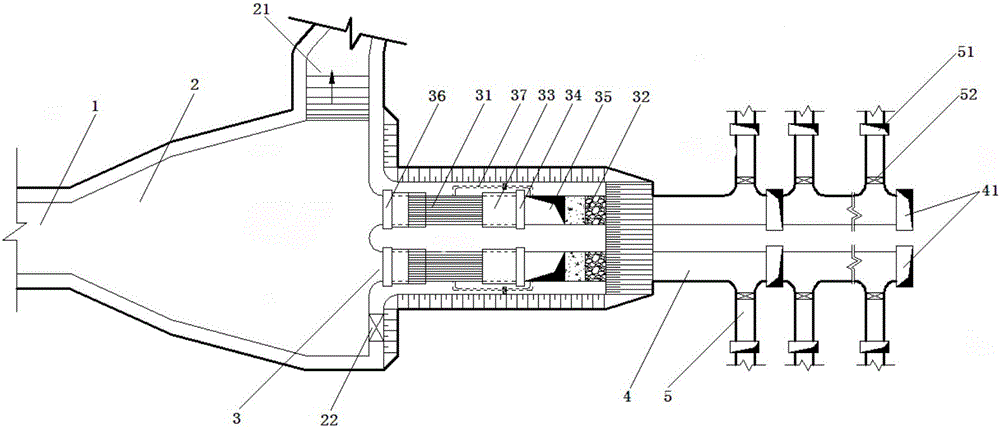 Underground closed conduit type phreatic water replenishing system