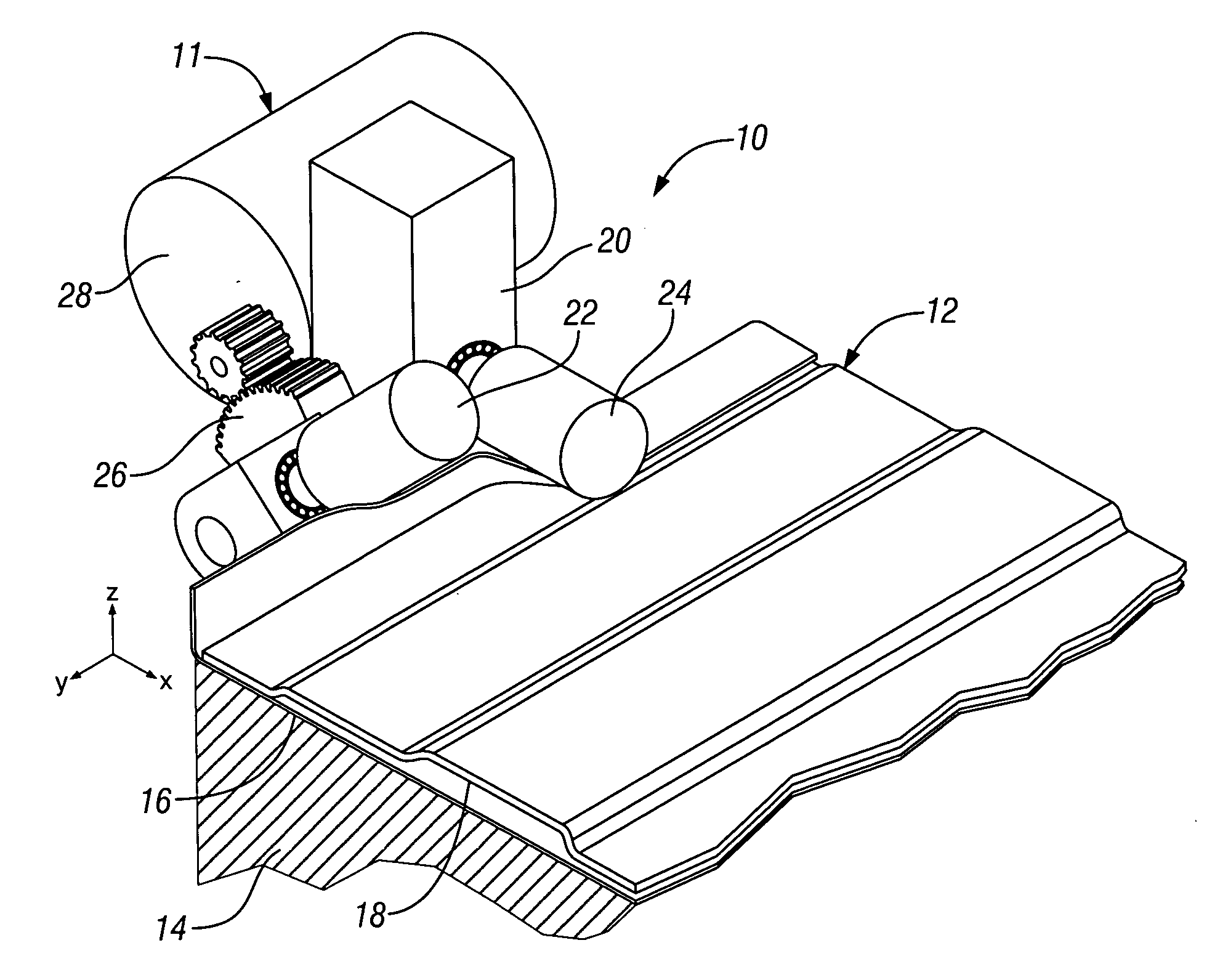 Roller hemming apparatus and method