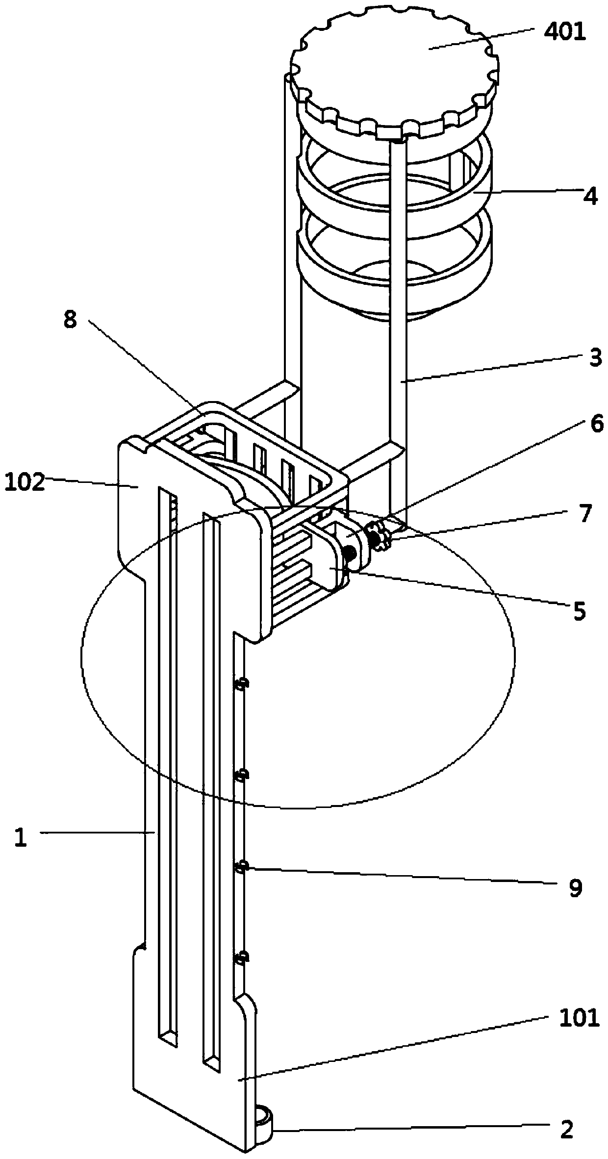 Wearable multifunctional infusion rack body