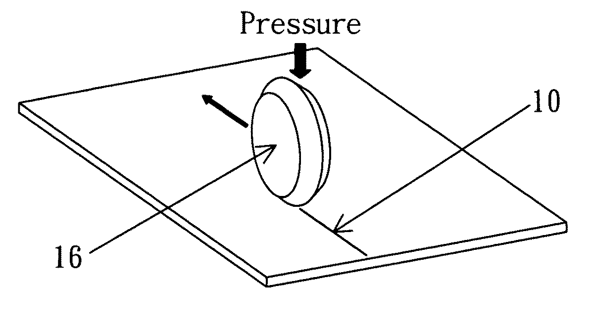 Method and device for vibration Assisted scribing process on a substrate