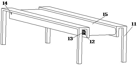 Leveling device for gypsum brick production