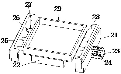 Leveling device for gypsum brick production