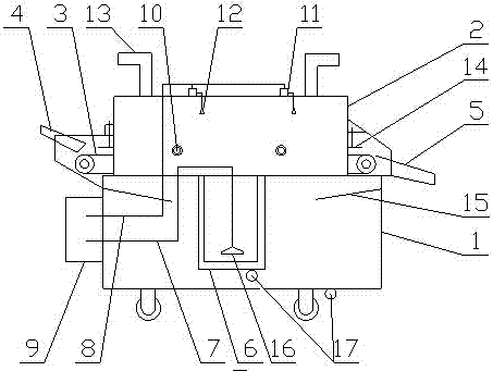 Gear preliminary forged piece water-spraying descaling device