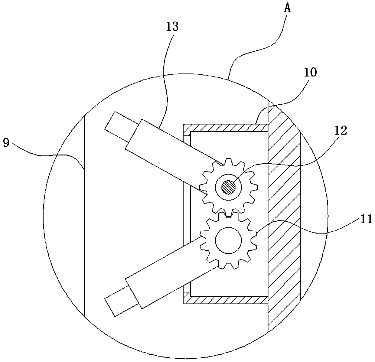 Burning rolling device for velvet on surface of fabric