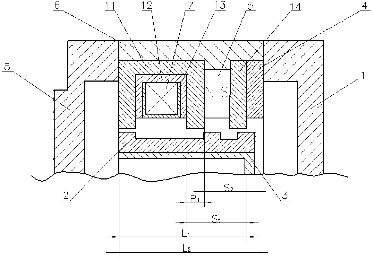 Single-phase linear-motion inserting sheet type electromagnet