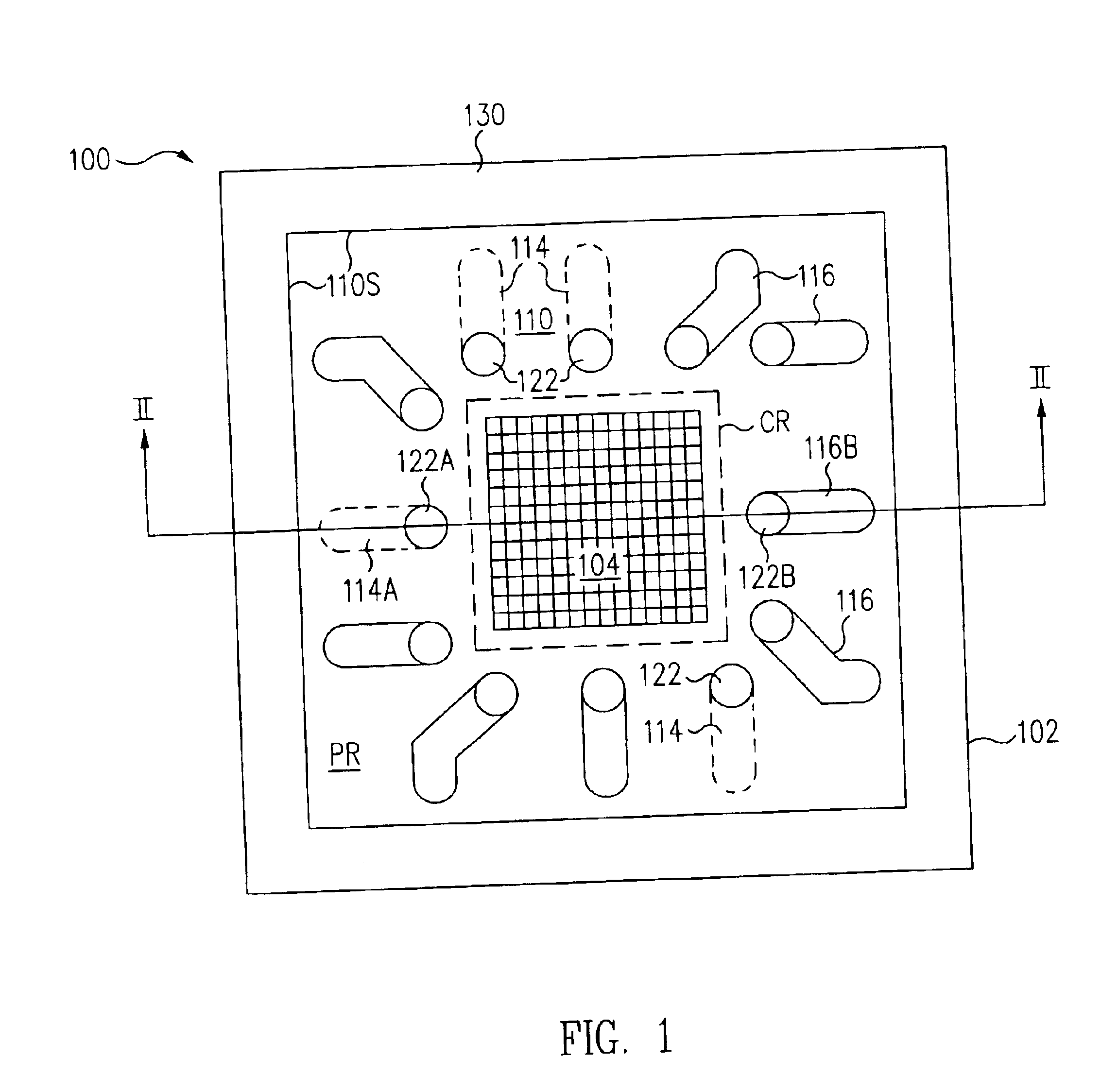 Flip chip on glass sensor package