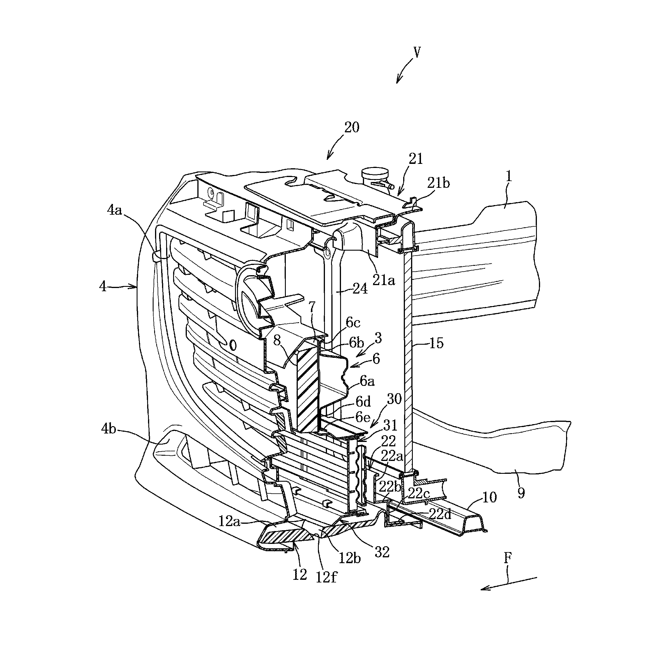 Grill shutter structure of vehicle