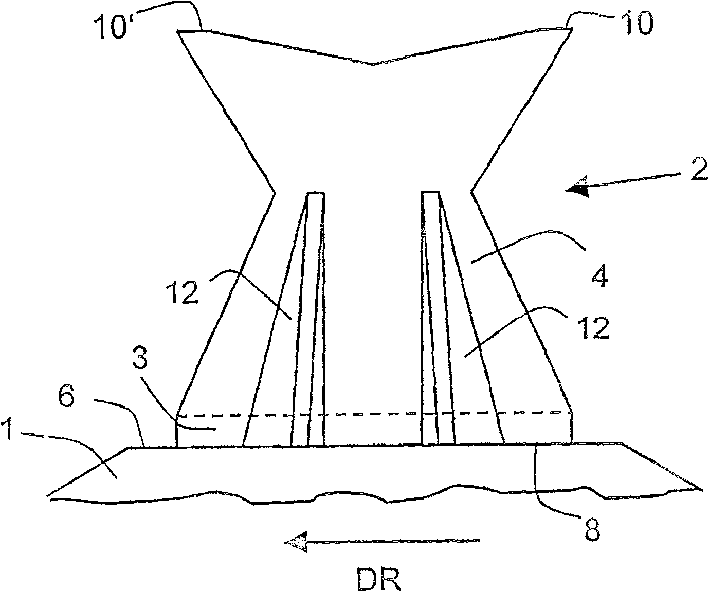 Tooth element for removing roller