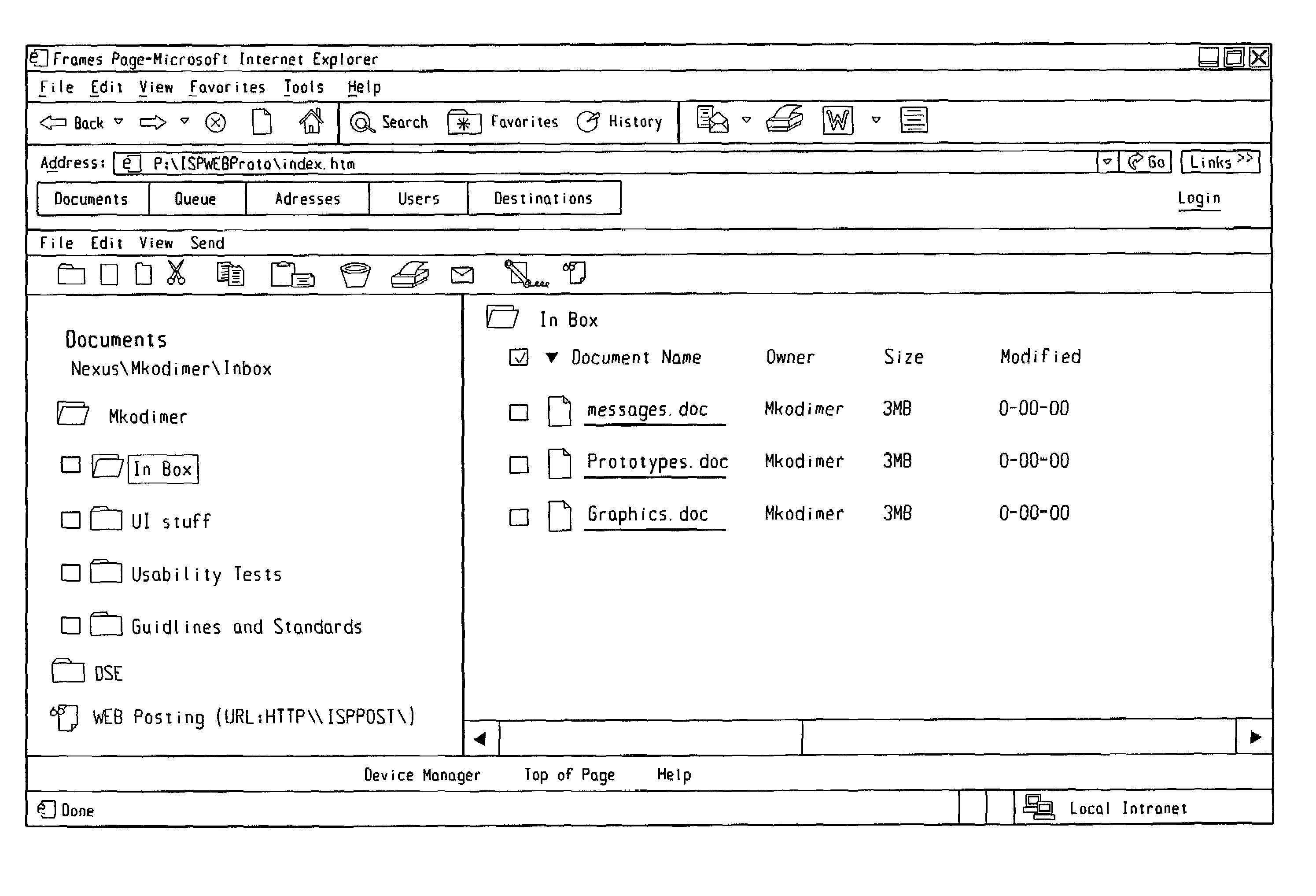 System and method for accessing a document management repository