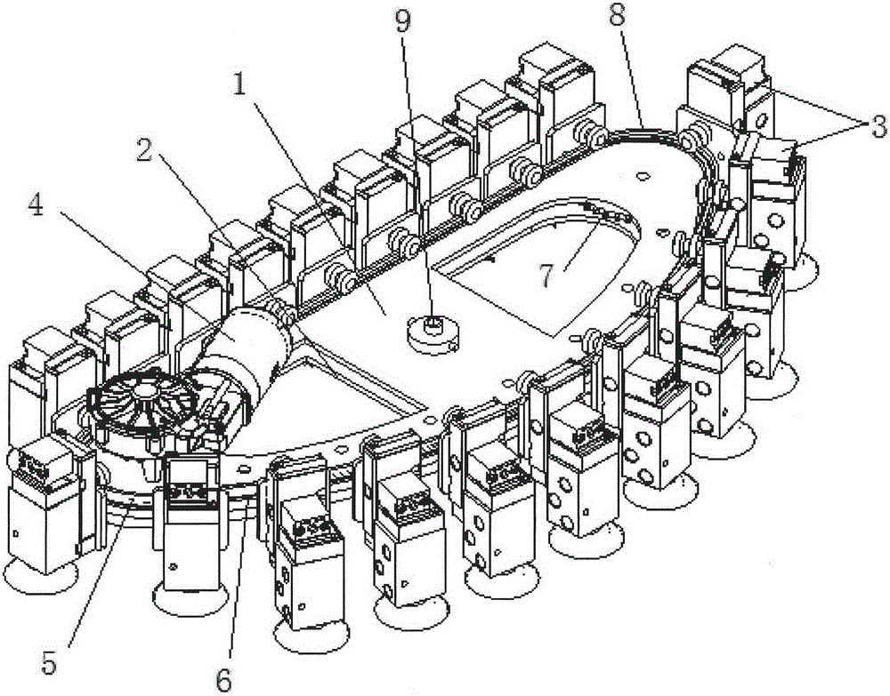 Curtain wall cleaning robot using wall suction movement mechanism