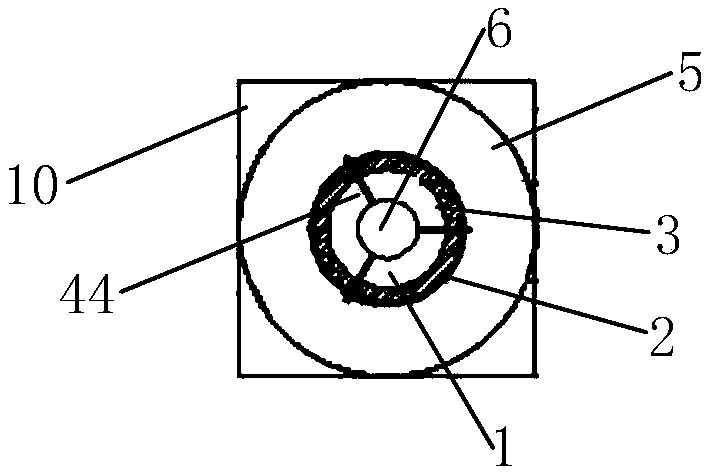 Settlement deformation monitoring pier and its support construction method