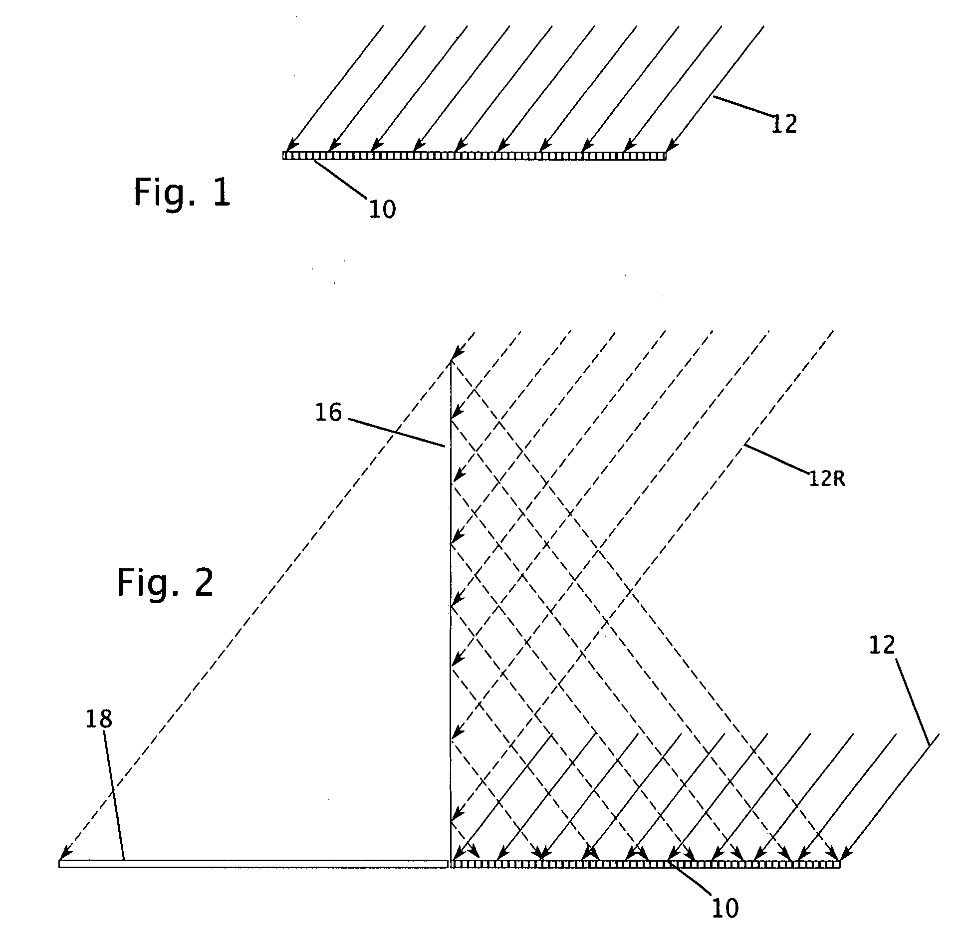 Solar power harvester with reflective border