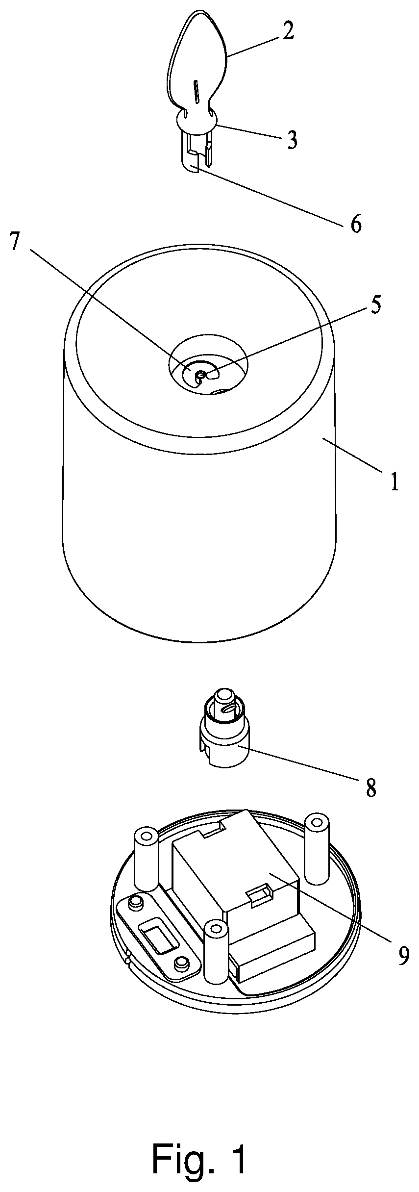 Flame-shaped chip and flameless candle