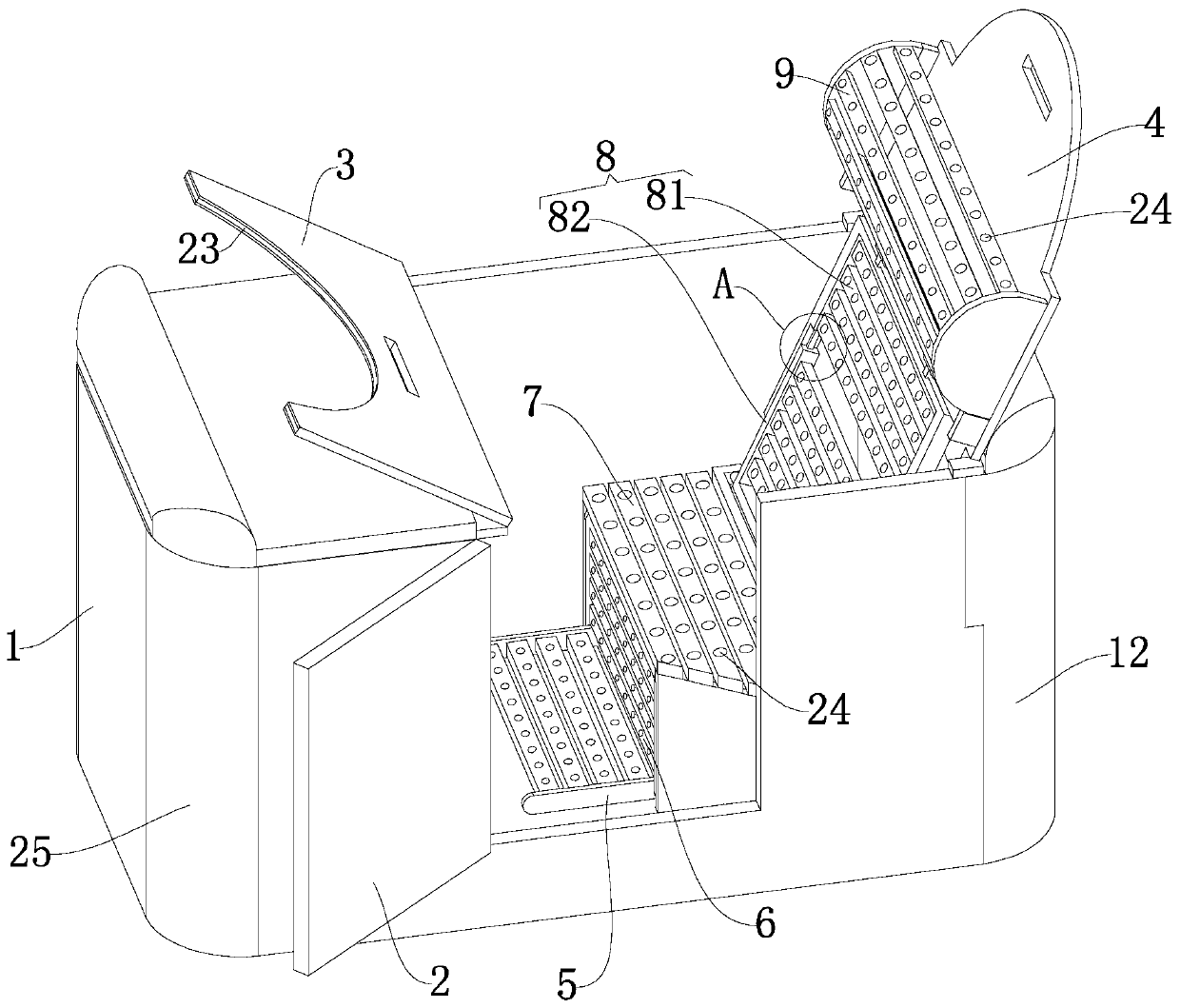 Half-body health-preserving cabin