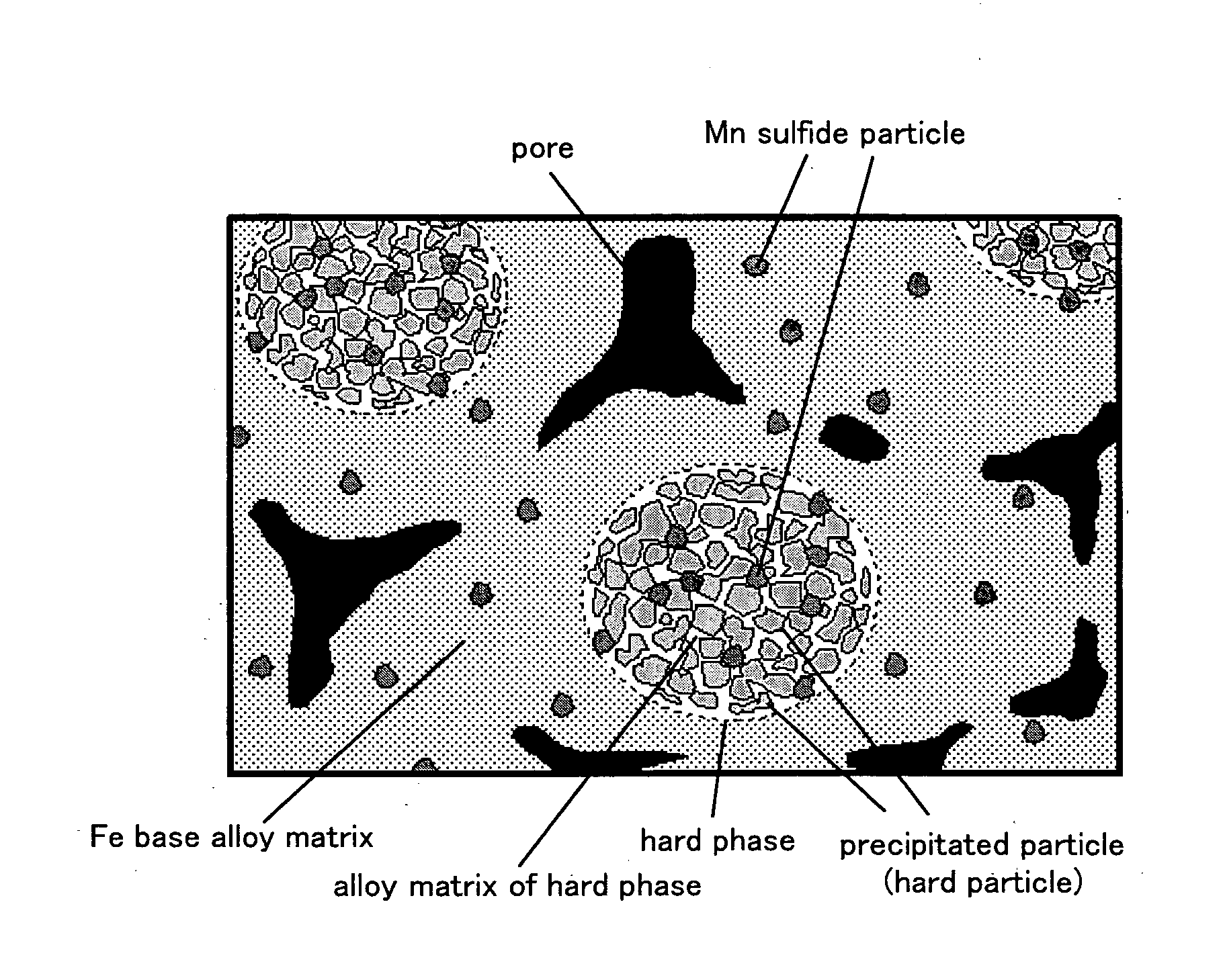 Wear resistant sintered member and production method therefor