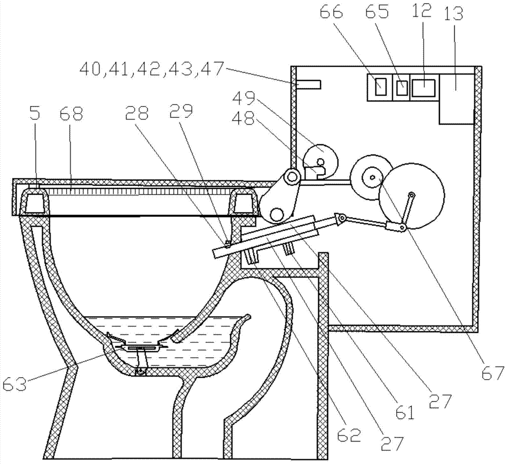 Quick-drying energy-saving microcomputer-controlled toilet