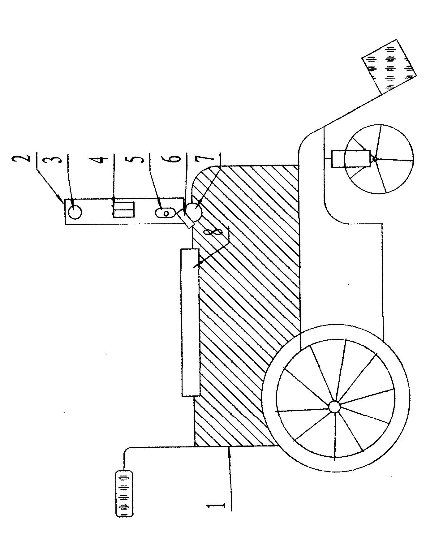 Illumination wheelchair