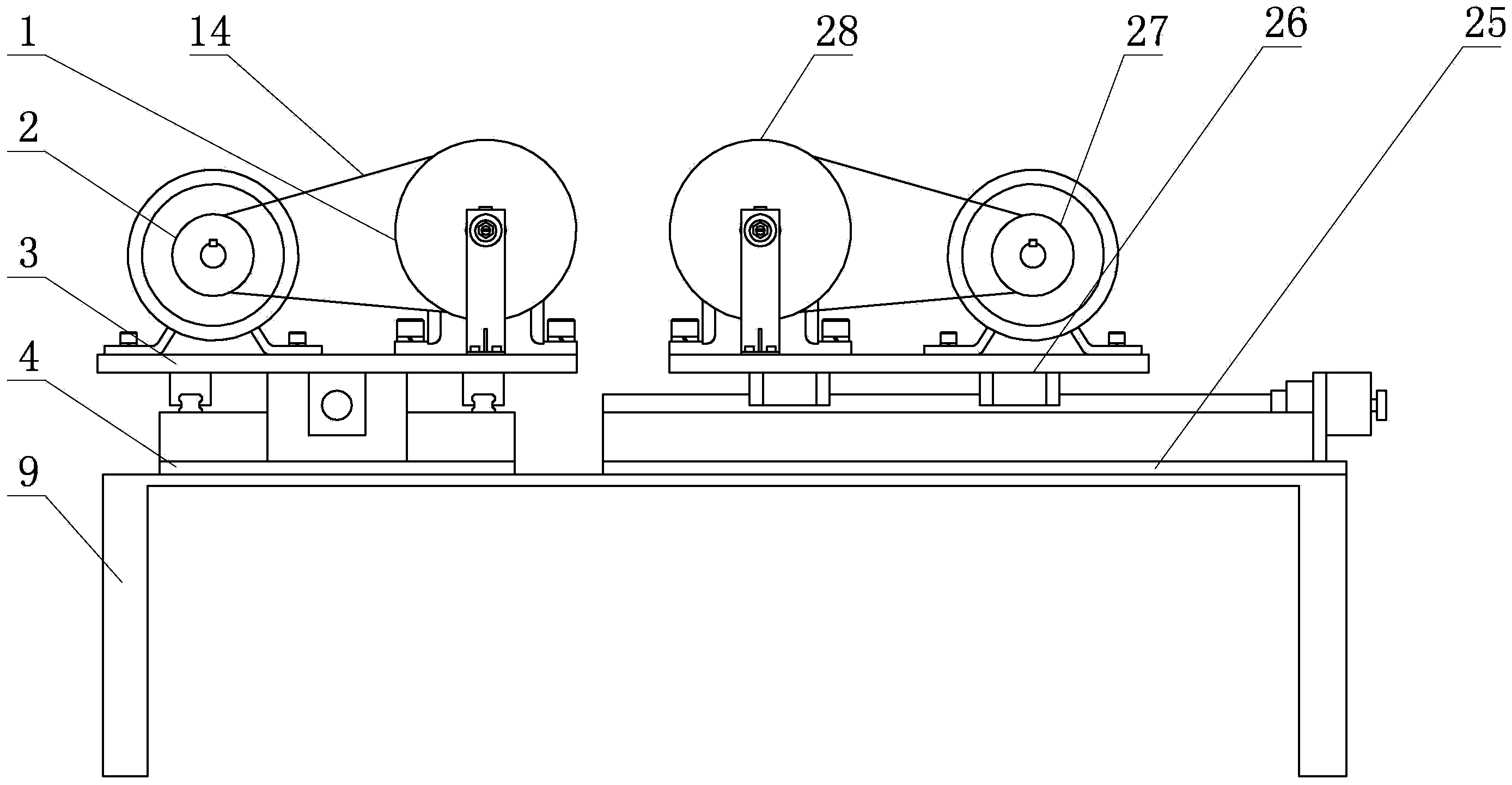 Diamond grinding block dressing device for polished tile