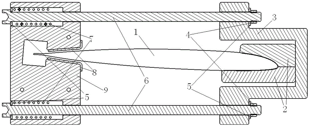 Process method for replacement and repair of iron clad of main blade made of composite material